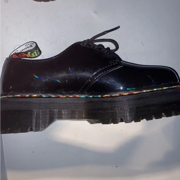 Doc Marten 1461 rainbow platform shoes - Picture 3 of 5